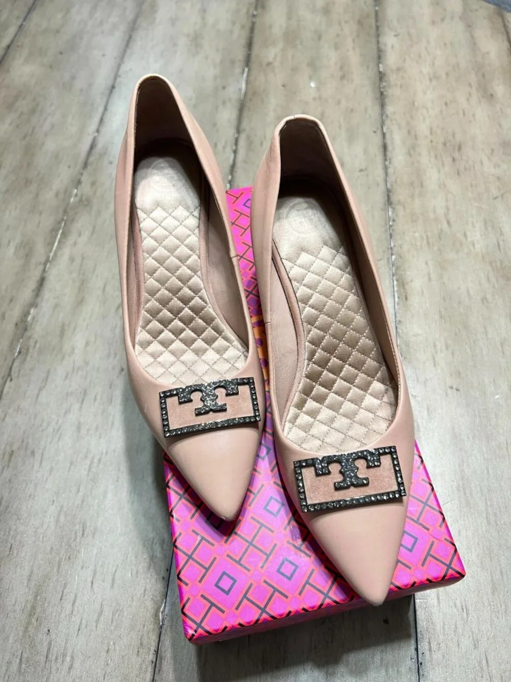 Tory Burch Gigi 55MM Embellished Pointy Toe Pump